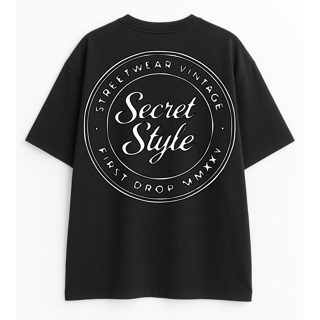 Street Wear White on Black